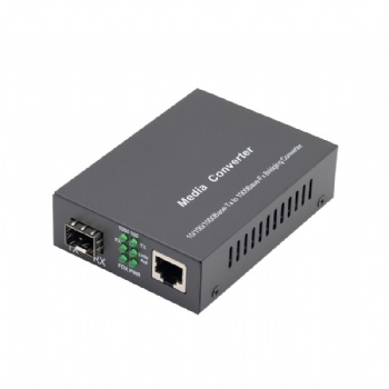 SFP Media Converter 1000Mbps (1G) with 1 x RJ45 Port (Auto-Sensing 10/100/1000Mbps)