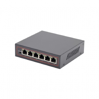 10/100M 4+2 PORT SMART POE SWITCH, TOTAL POE BUDGET 60W